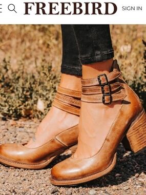 Freebird By Steven "Randi" Strappy Heeled Mary Janes Size 7 In EUC